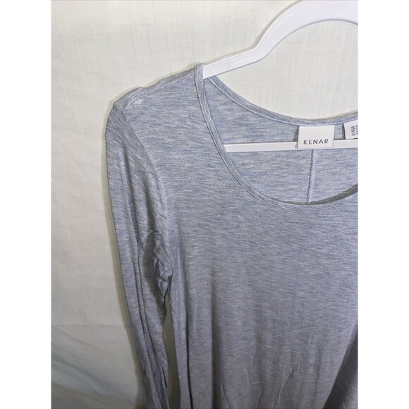 Kenar Casual Tunic Women’s Size Medium Gray Long Sleeve Round Neck - Picture 5 of 12